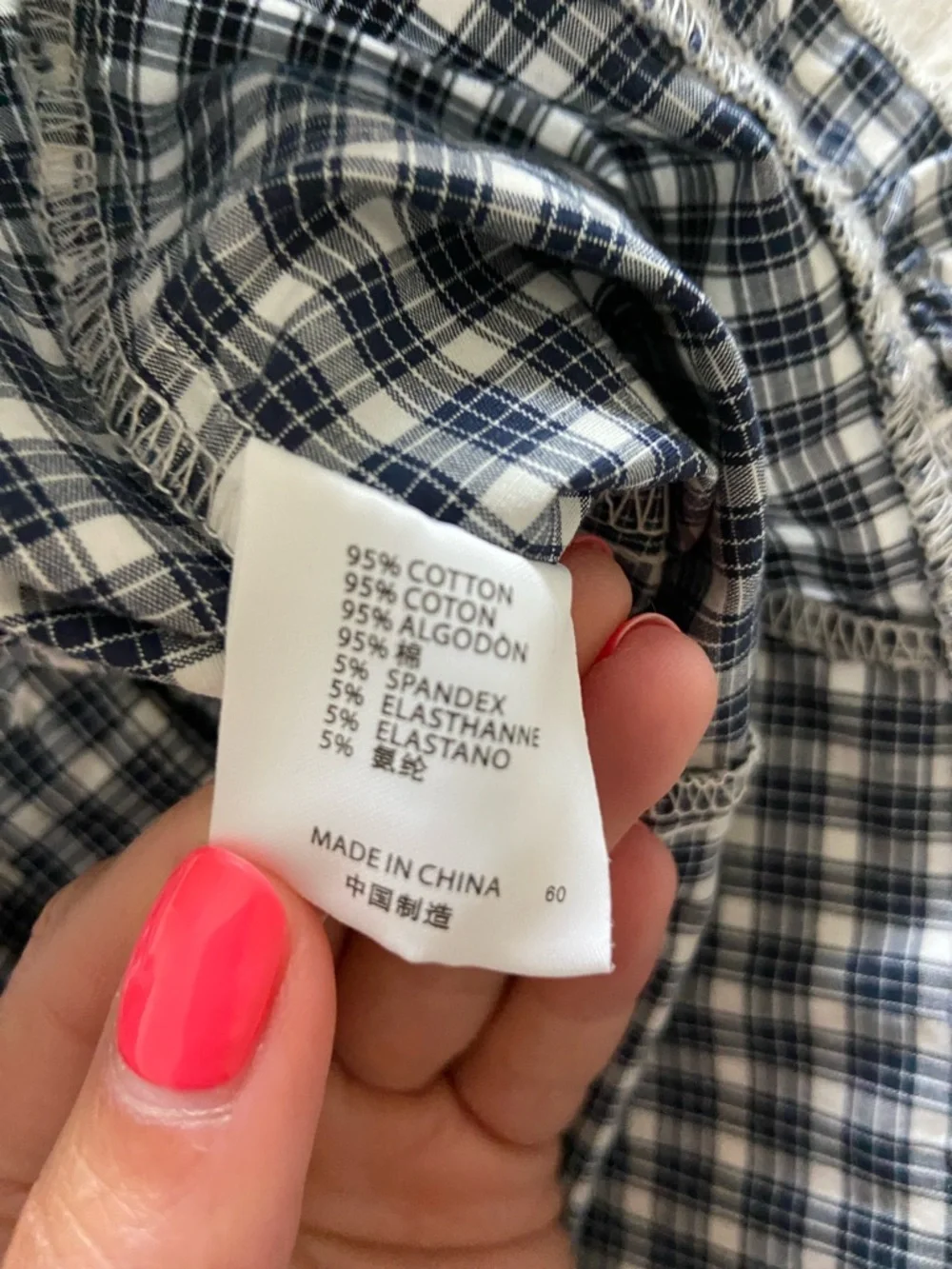 Brandy Melville navy and cream Top - Picture 3 of 3